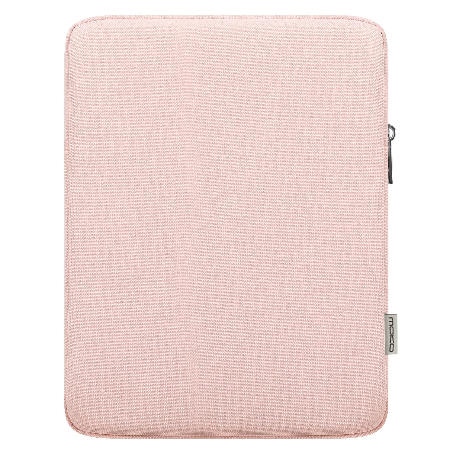 MoKo 7-8 Inch Tablet Sleeve Bag, Polyester Pouch Cover Case Fits iPad Mini (6th Gen) 8.3" 2021, iPad Mini 5/4/3/2/1, Galaxy Tab S2 8.0, Tab A 8.0, ZenPad Z8s 7.9, Pink