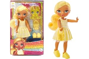 Rainbow High Littles – Daisy Madison, Yellow 5.5" Posable Small Doll with Purse, Magical Pet Bear, Girls Toy Gift, Kids Ages 4-12 Years
