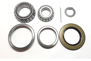 WPS WESTERN POWER SPORTS WPS Trailer Hub Wheel Bearing Kit 25580 14125A with Double Lip Grease Seal 10-10 (Or 10-36) for 5200-7000 lb. EZ Lube Axles