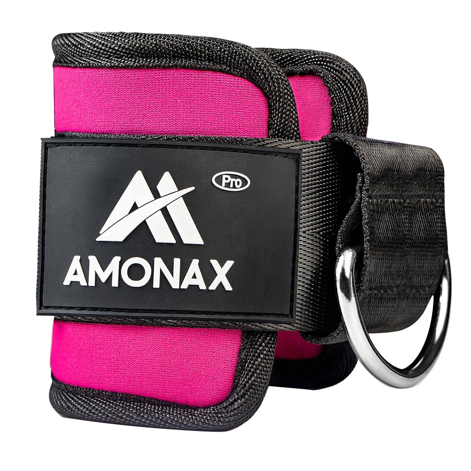 Amonax AMONAX Ankle Strap for Cable Machines (1 & 2 pieces) - Ankle Cuff Cable Machine Attachments, Gym Ankle Strap Cable Attachment for Training and Workout at Home and Gym (1 Piece - Pink)
