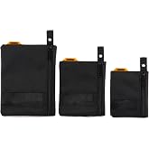 ToughBuilt - 3-Piece Fastener Bags, Durable Storage Pouches, TB-193E | 1680D Ballistic Fabric, Reinforced Handles, 3 Sizes, Heavy-Duty Zippers, Hardware Storage, Durable Construction
