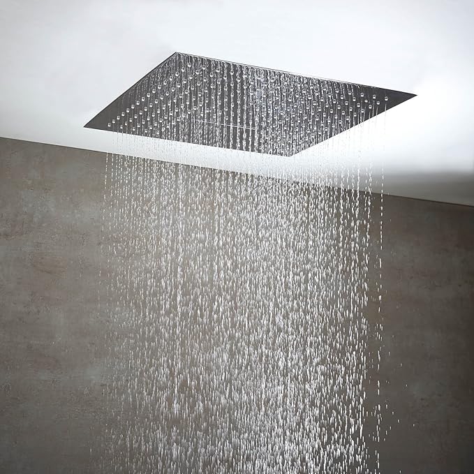 500mm W X 500mm Square Luxury Ceiling Mounted Shower Head