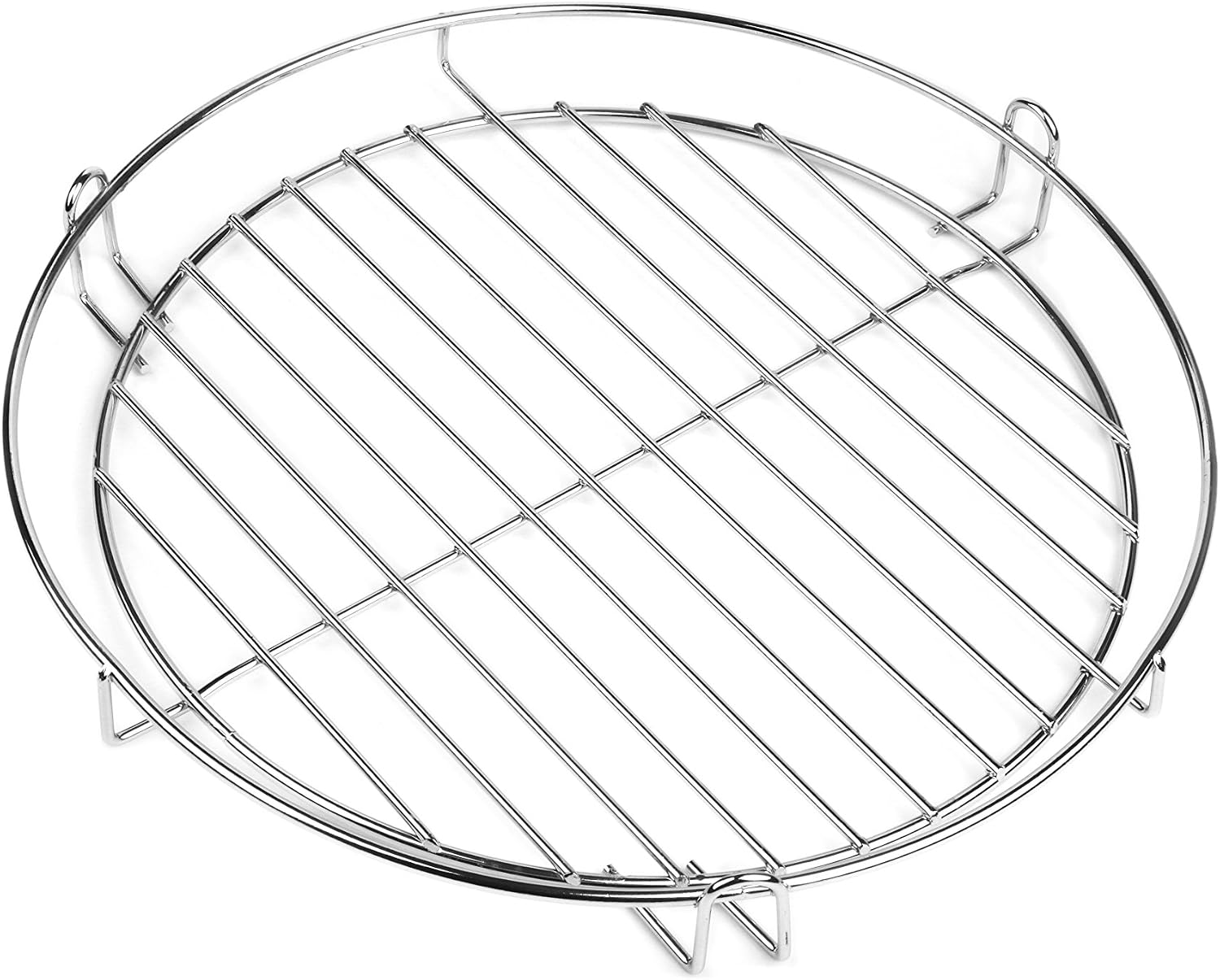 30 cm Chrome Grill with railing for Hanging Keep Warm Grill for Grill Pan 3 Leg