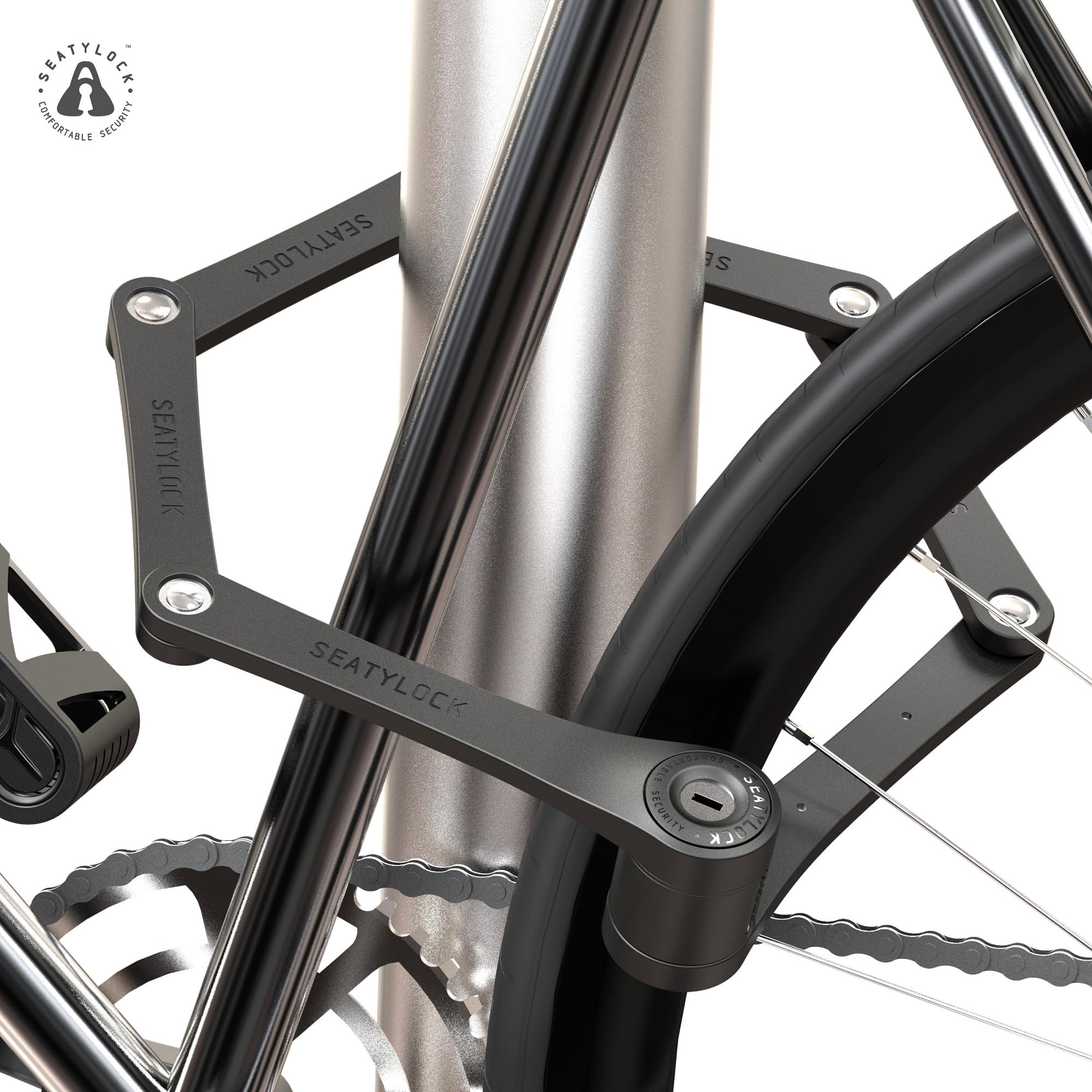 FoldyLock Compact Fahrrad Faltschloss – Patentiertes Testsieger Fahrradschloss mit Schlüssel und Halterung für Hohe Sicherheit – Leicht und Sicher für Ebike, e Scooter und Roller – 85 cm 7