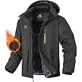 WENRONSTA Men's Ski Snow Jacket Winter Coat Warm Waterproof Windbreaker Mountain Snowboarding Hooded Hiking Traval