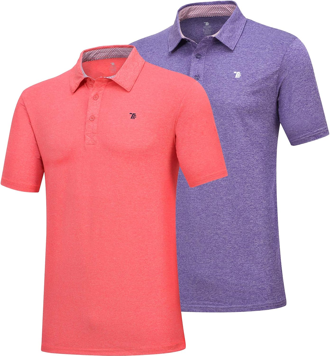 JINSHI Men's Athletic Shirts Sports Polo T-Shirts Short Sleeve Classic Golf Polo Shirt: Clothing