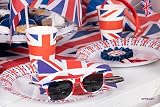 Amscan Union Jack Napkins Pack of 16 33cm Great Britain Tableware Red White Blue view 2