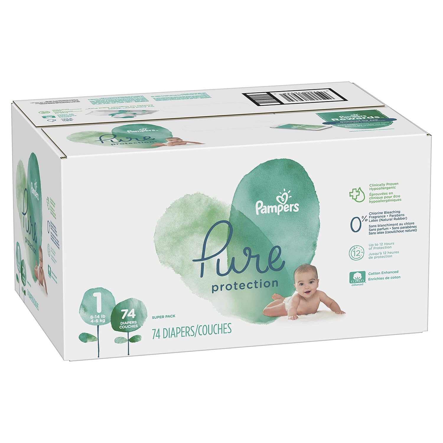 pampers 74 pack