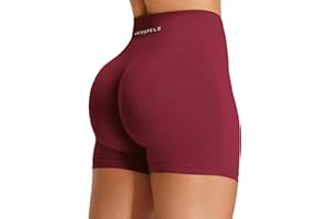 JOYSPELS Seamless Booty Workout Shorts for Women High Waist Scrunch Bums Ruched Womens Gym Yoga Running Biker Athletic Shorts