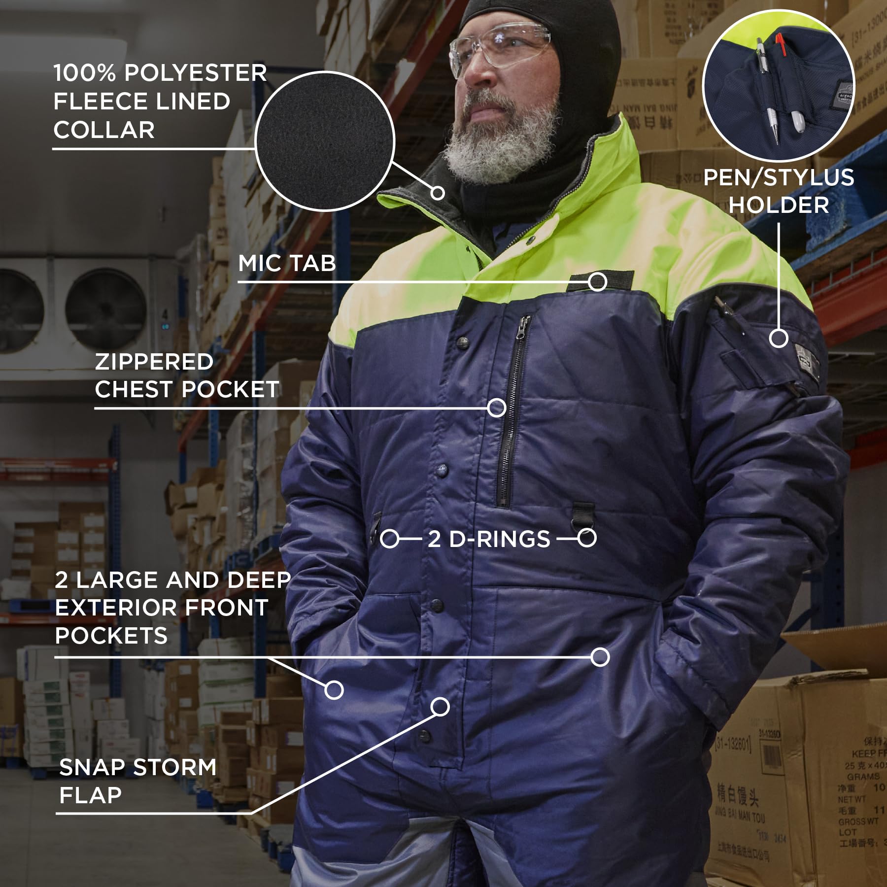 Ergodyne unisex-adult Insulated Freezer Coveralls