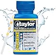 Taylor S-1401, 4-in-1 Pool and Spa Test Strips for Free Chlorine, pH, Total Alkalinity, & Cyanuric Acid, 50 Test Strips, Quick & Easy Water Testing | Made in The USA