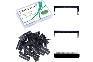 Pzsmocn 20 Sets IDC 2 * 13 Double Row Rectangular Socket Adapter FC Black Crimp Wire Head Three-Piece Kit 2.0mm Pitch, 26 Pin FC-Female Terminal Connector, for JTAG Flat Ribbon Cable.