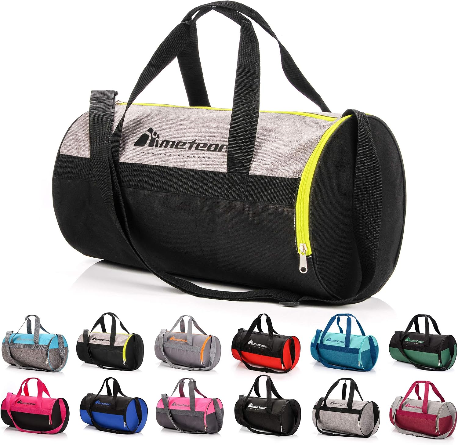 meteor Gym Duffel Cabin Holdall Bag, Lightweight Sports Luggage with Shoe Compartment, Shoulder Strap