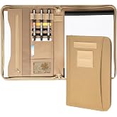 Military Zippered Padfolio Tactical Notebook Cover with A4 Legal Pad | Large Military Binder Planner for Men and Women, Army Leaders Book Organizer, Tactical Binder Organizer Notebook Cover