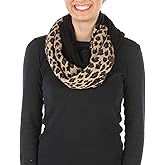 Funky Junque Infinity Scarf for Women – Oversized Chunky Cable Knit Warm Winter Women's Infinity Neck Scarves Circle Wrap