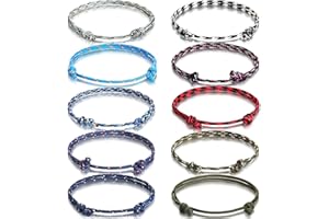 INBAGI 20 Pieces Nautical Braided Rope Bracelet Handmade Navy Rope Cord Bracelet Adjustable String Wave Bracelets for Men Boys Teens