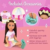 Glitter Girls Kika 14 Inch Fashion Doll Brown Hair Blue Eyes with Ice Cream view 3