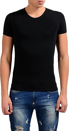 mens black stretch t shirt