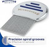 Nitbusters Infinity Stainless Steel Headlice Removal Comb with Grooves view 2
