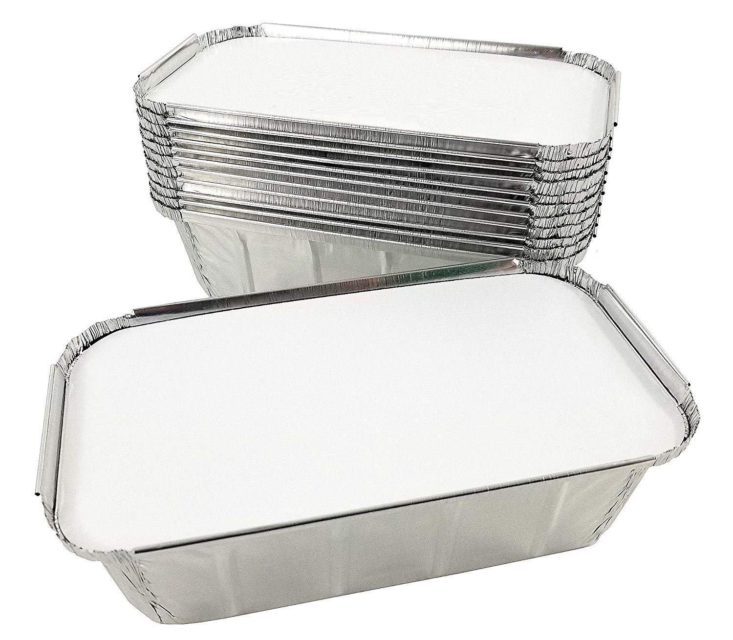 Pactogo 1 1/2 lb. IVC Disposable Aluminum Foil Loaf Bread