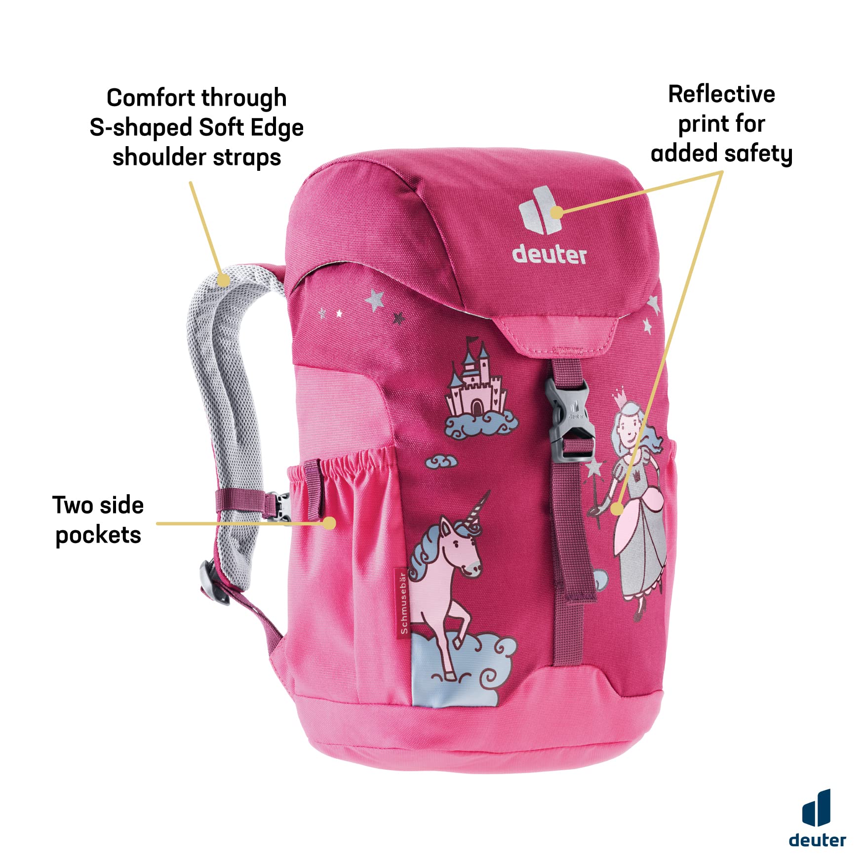 Deuter Unisex Kid's Schmusebar, Ruby-hot Pink, 8L