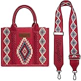 Montana West X Wrangler Tote Bag for Women Boho Aztec Shoulder Purse Top Handle Satchel Handbag