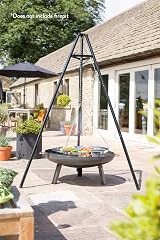 La Hacienda Pittsburgh Medium Firepit Industrial Steel 85cm Wide 33cm Deep view 8