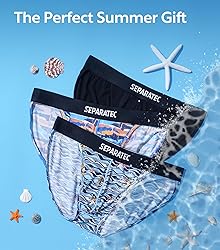 Separatec Mens Bikini Underwear Dual Pouch Rayon