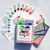 jakilee 4 Color Playing Cards, Friendly Left Handed Playing Cards | Large Print Large Print, Jumbo Index 4 Color Poker Cards, Perfect for Family Game Nights &amp; Casual Play