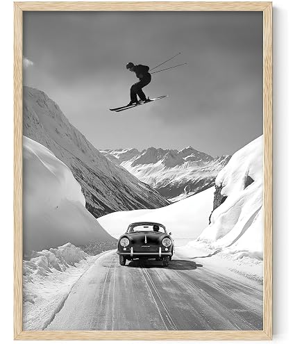 額装済/Hochhaus/ジャン ジェルマンスキー/ポスター/インテリア/アート Amazon.com: Vintage Ski Jump Black & White Photography: 28x36