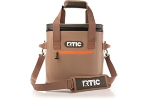 RTIC Ultra-Tough Soft Cooler 20 Can, Insulated Bag Portable Ice Chest Box for Lunch, Beach, Drink, Beverage, Travel, Camping, Picnic, Car, Trips, Floating Cooler Leak-Proof with Zipper