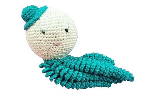 Poulpe Amigurumi Pour Nouveau Ne De Couleur Verte Poulpe Au Crochet Pour Bebes Et Prematures En Fil 100 Coton Ideal Comme Cadeau De Naissance Amazon Fr Handmade