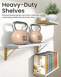 BAYKA Wall Shelves for Bedroom Decor, Floating Wall