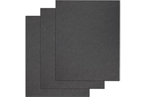 Anglekai 3PCS/ 6PCS Gasket Material Sheet, Non-Asbestos Exhaust Gasket Making Paper for Small Engine Sealing (0.8mm/ 1mm/ 1.2 mm) (3, Dark Grey)