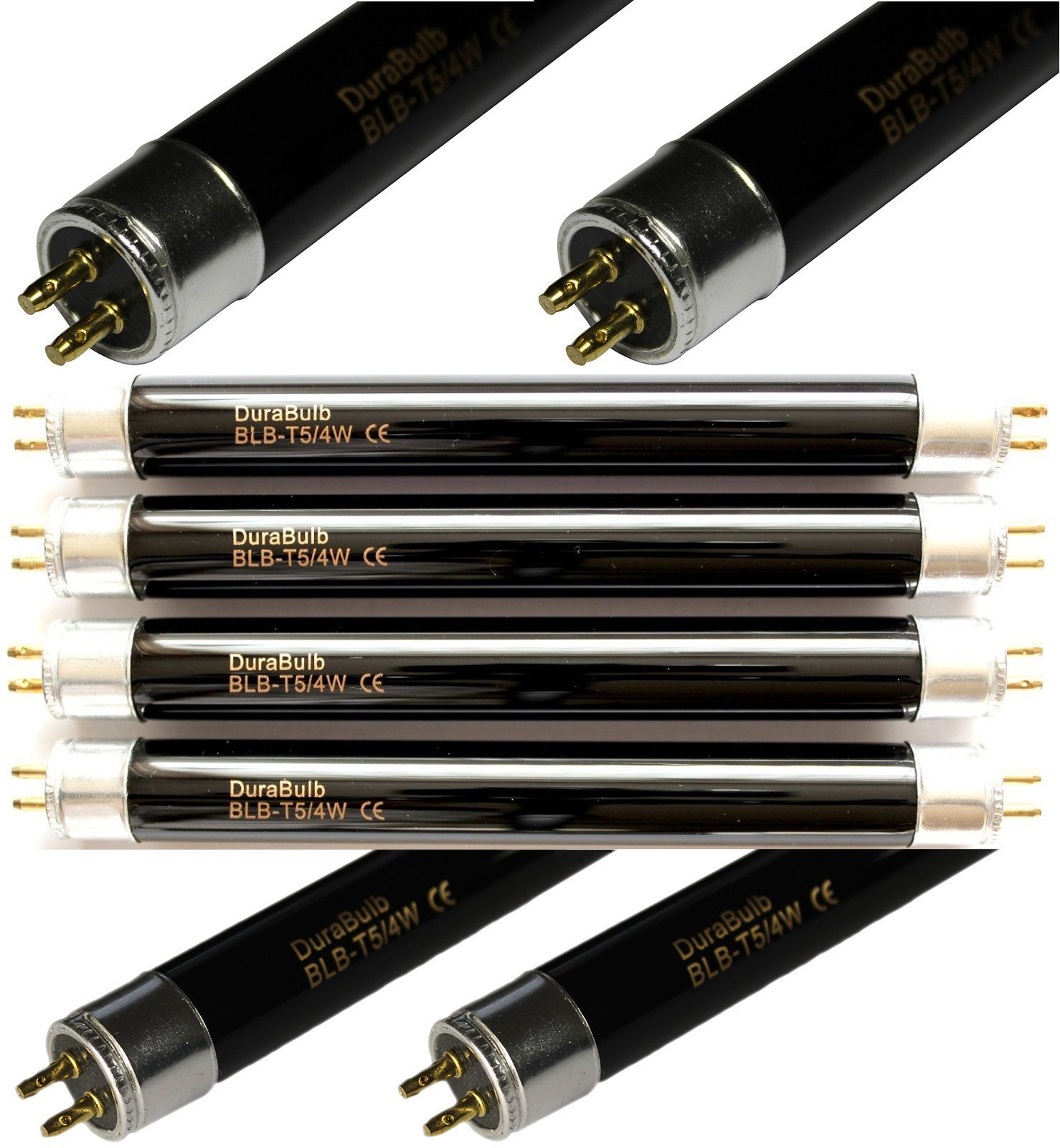 DuraBulb 4 x F4 T5 BLB UV Blacklight Bulbs for 4W UV Note Checkers