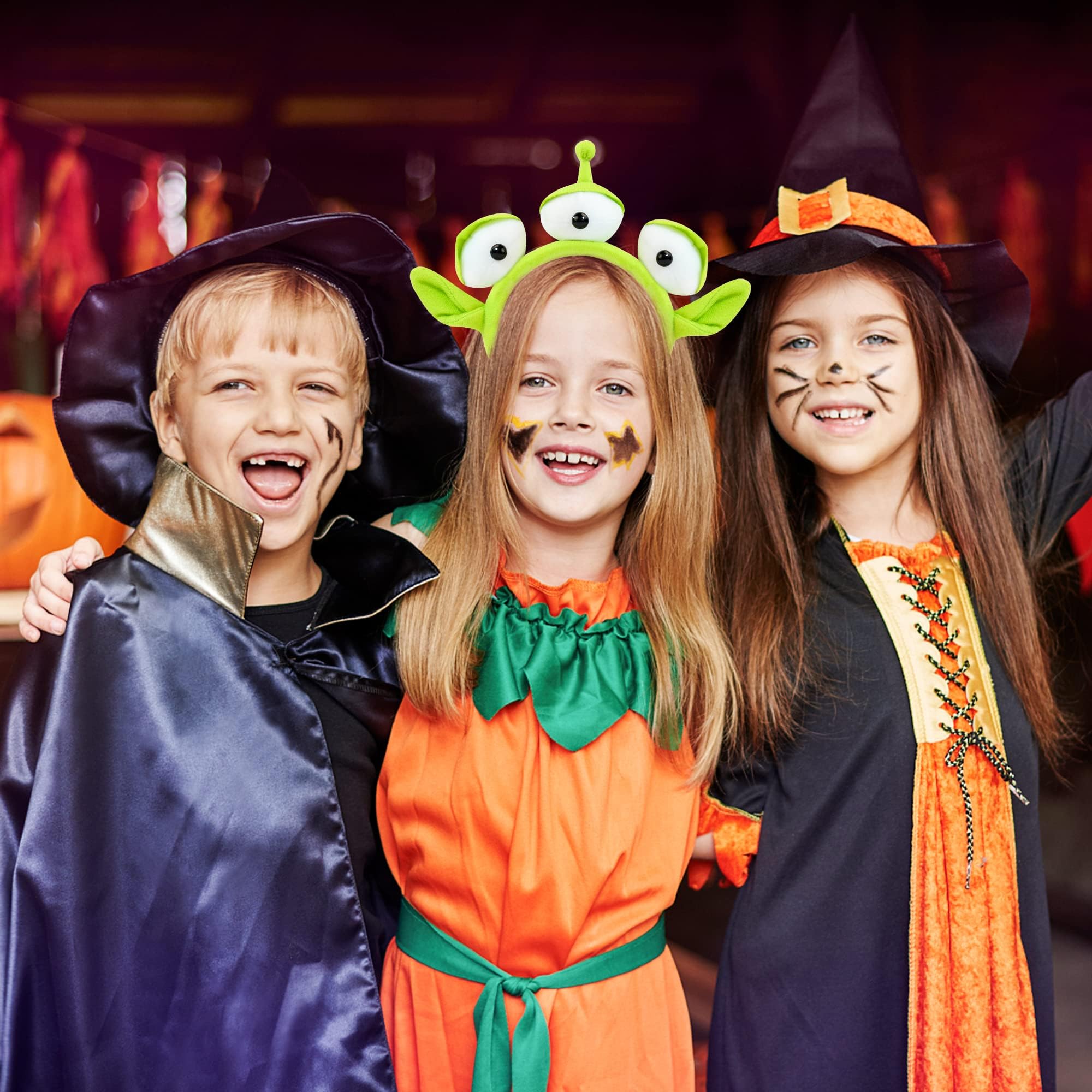 Oufegm Alien Headband for Kids and Adults Monster Plush Headwear Accessories for Party Halloween Costumes