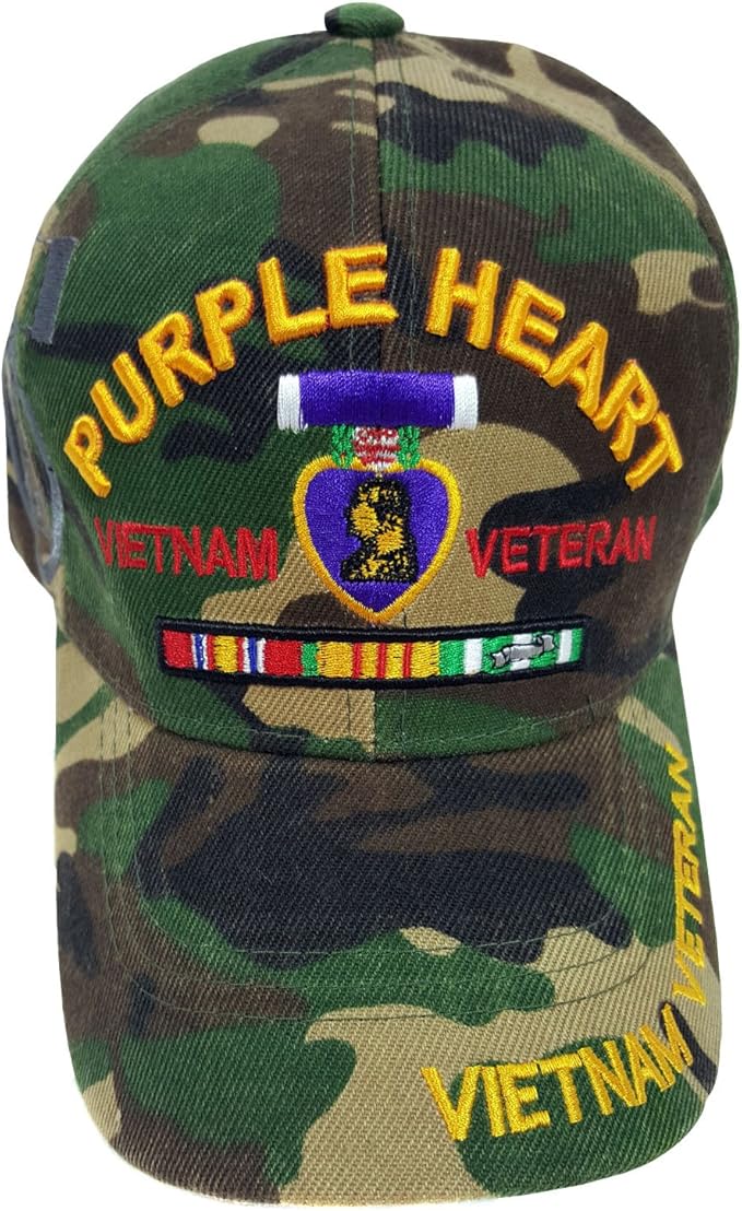 US Military Purple Heart Medal Vietnam Veteran Cap