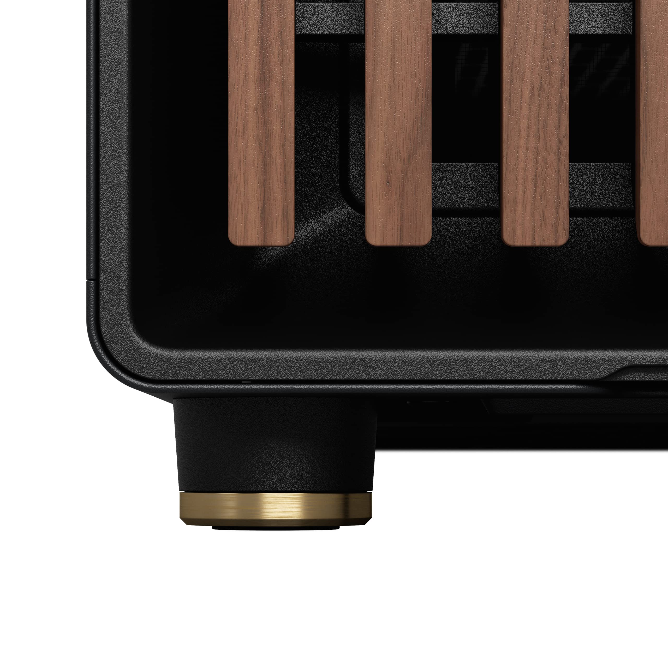 Fractal Design North - Genuine Walnut Wood Front - Mesh Side Panels - Two 140mm Aspect PWM Fans Included - Type C USB - ATX Airflow Mid Tower PC Gaming Case,Charcoal Black
