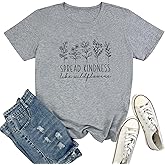 ROSEPARK Womens Graphic Tees Spread Kindness Cute T Shirts