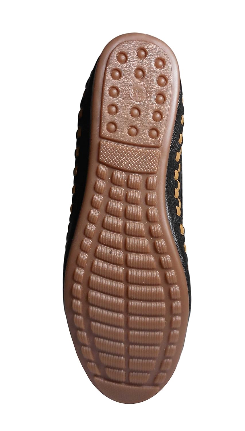 thari choice faux fur women's flat punching belly,(faux fur, pink)