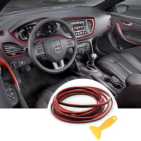 Auto Innenraum Zubehör/Interior Dcoration,Auto Zierleiste,YY-LC Einfacher Push-In Entfernbar 3D DIY Auto-Anreden,Für Universa