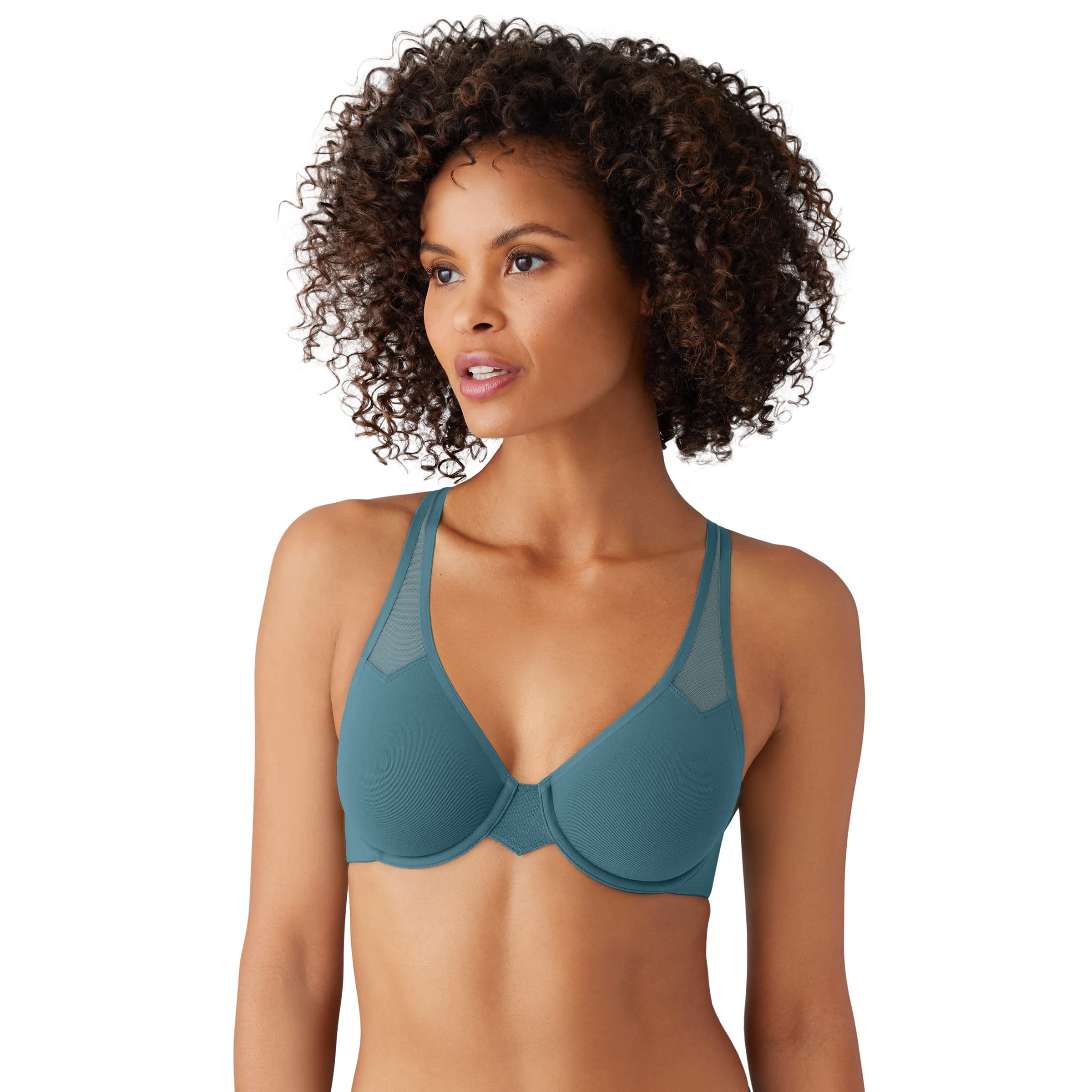 Wacoal Women’s Body by 2.0 Unlined Seamless Convertible Underwire Bra, Hydro, 34G