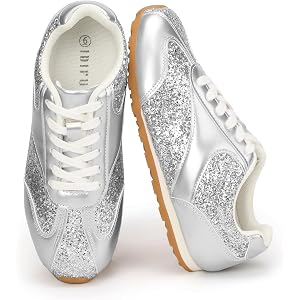 IDIFU Women's Fashion Sneakers Comfortable Casual Tennis Shoes | Trendy Non Slip Work Running Walking Shoes for Women Retro C