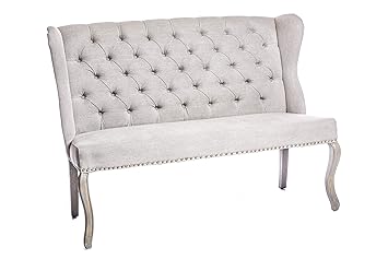 Peppermill Upholstered 3 Seater French Louis Style Sofa With