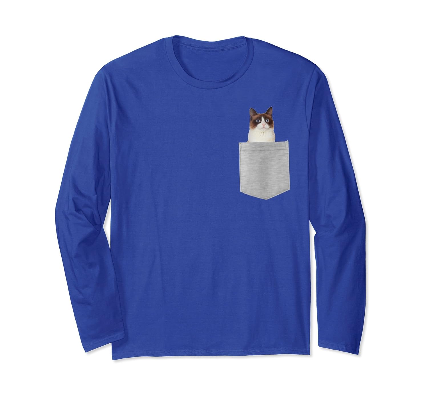 Snowshoe Cat In Your Pocket Long Sleeve ShirtAZP anzpets