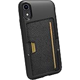 Smartish® iPhone XR Wallet Case - Wallet Slayer Vol. 2 [Slim Protective Kickstand] Credit Card Holder for Apple iPhone 10R (Silk) - Black Tie Affair