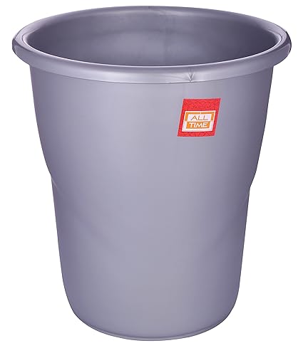 All Time Frosty Plastic Dust Bin - 5.5X1L, Silver