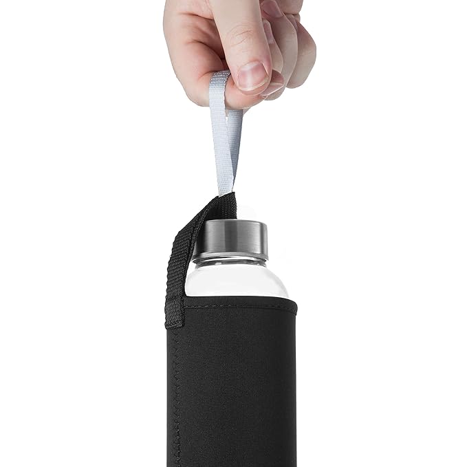 Amazon.com: Zuzoro – 6 unidades – Botellas de agua de vidrio ...