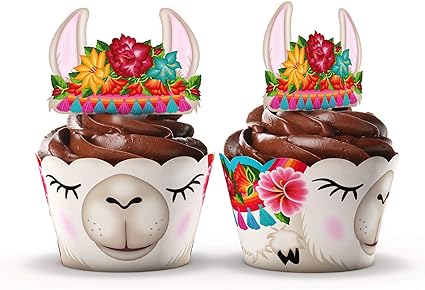Amazon Com Funky Fledgling Adornos Para Pastelitos Cupcakes 24 Juegos Diseno De Animales Perfectos Para Fiestas De Cumpleanos Y Baby Showers Toys Games