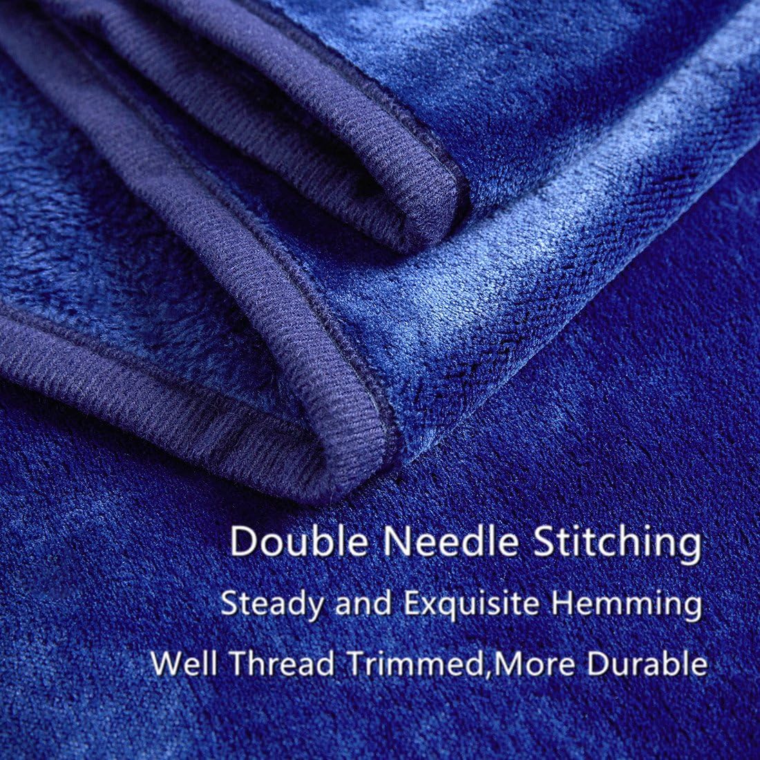 Charm Heart Luxury Fleece Blanket,All Season Super Soft Warm 350GSM Blankets Thick Blanket for Home Bed Blankets Twin Size, Dark Blue 66×90 in: Home & Kitchen